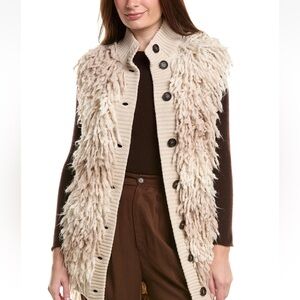 Brunello Cucinelli alpaca mock neck vest